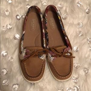 Plaid & Leather Sperry Top Siders